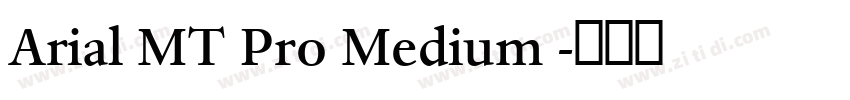 Arial MT Pro Medium 字体转换
